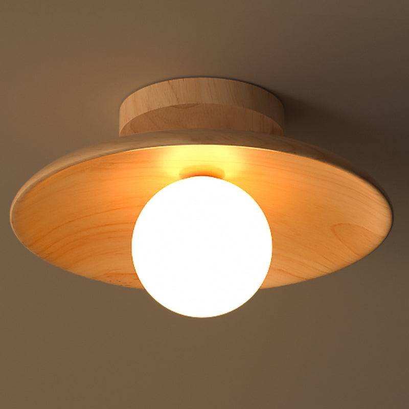 NatureGlow Houten Plafondlamp - Elegant en Milieuvriendelijk-light decor-De Bazelaar