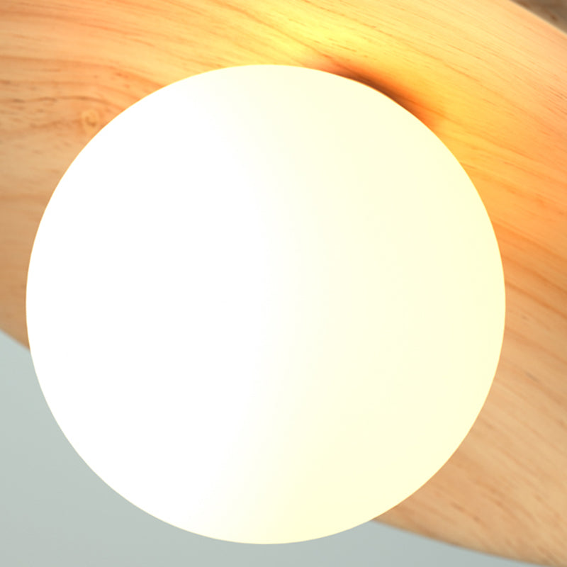 NatureGlow Houten Plafondlamp - Elegant en Milieuvriendelijk-light decor-De Bazelaar