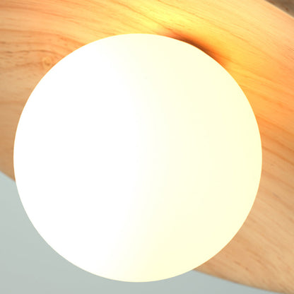 NatureGlow Houten Plafondlamp - Elegant en Milieuvriendelijk-light decor-De Bazelaar