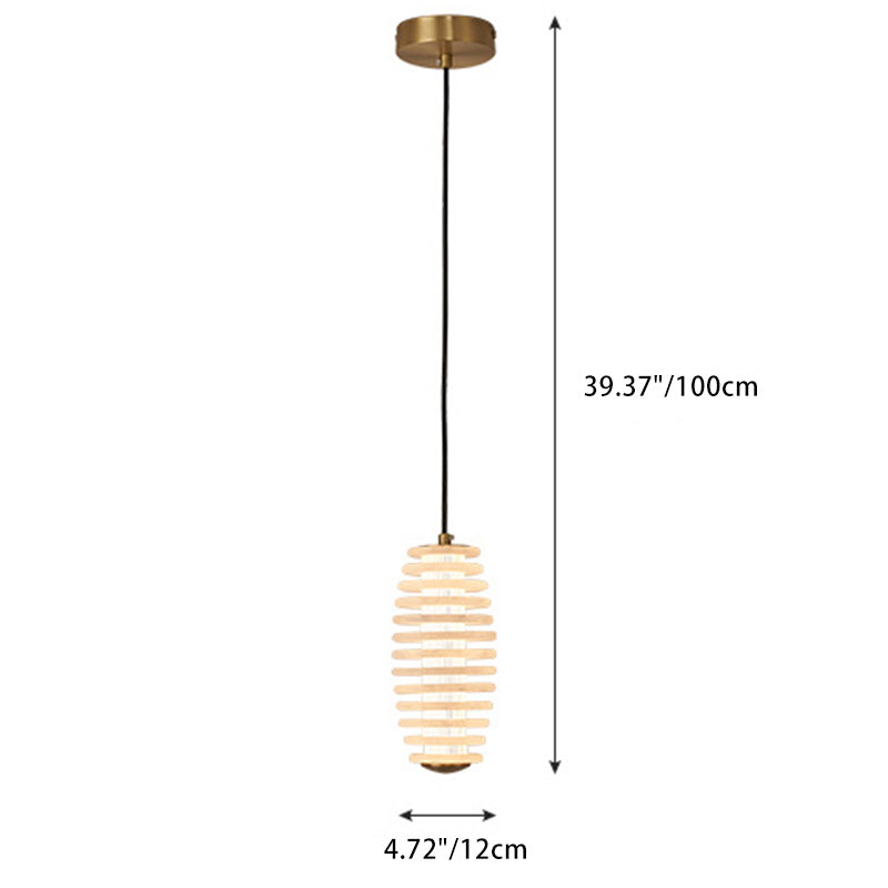 Scandinavische ronde LED hanglamp met koperen afwerking-light decor-De Bazelaar