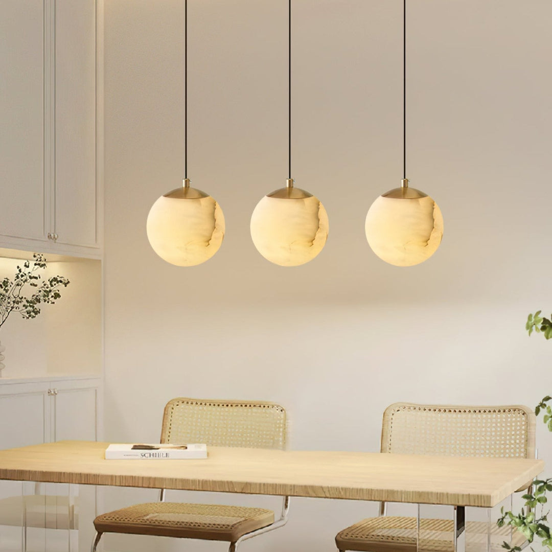 Luxe Albasten Hanglamp - Elegantie en Sfeervolle Verlichting