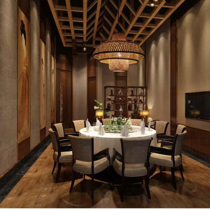 Hanglamp Melkweg – Art Deco Bamboe Design-light decor-De Bazelaar