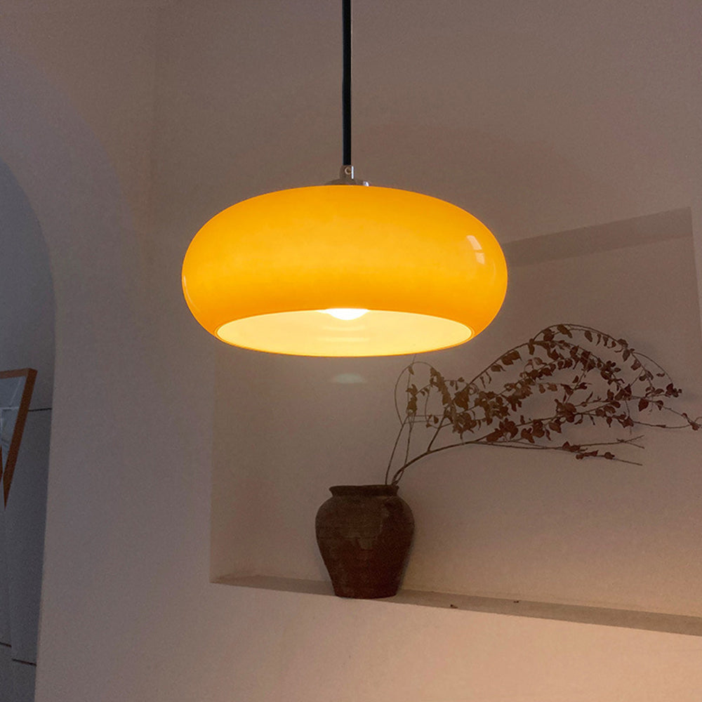 Stijlvolle Glazen Hanglamp met Uniek Ontwerp-light decor-De Bazelaar