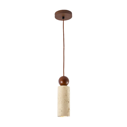 Moderne Travertin Hanglamp in Japanse Stijl – Elegantie en Rust