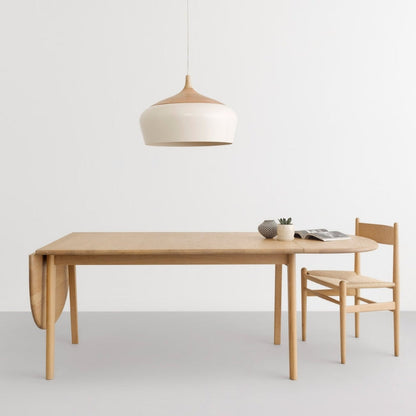 Scandinavische Houten Hanglamp met LED Ondersteuning-light decor-De Bazelaar