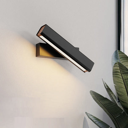 Moderne LED Wandlamp van Hout en Metaal-light decor-De Bazelaar