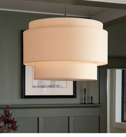 Elegante Linnen Lampenkap met Warme Gloed-light decor-De Bazelaar