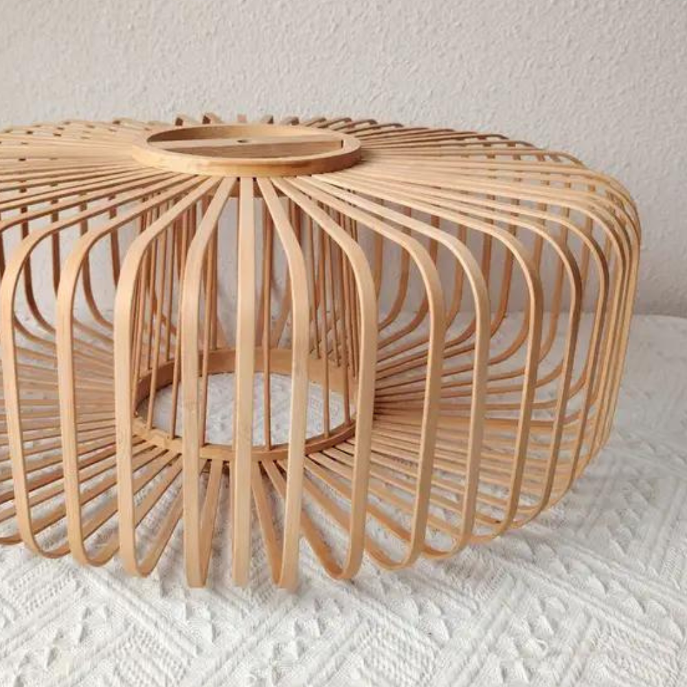 Bamboe Hanglamp Solar Illusion - Natuurlijke Elegantie-light decor-De Bazelaar