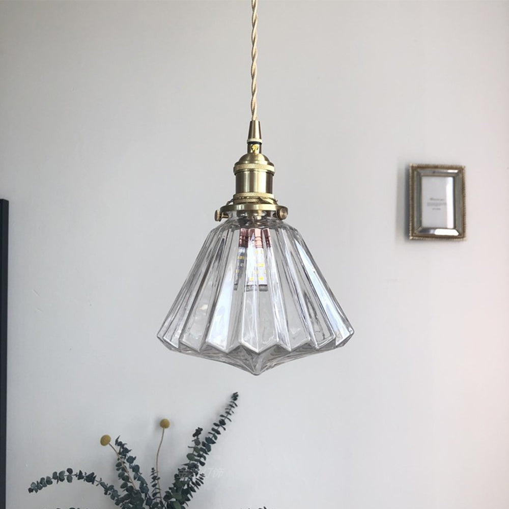 Moderne glazen diamant hanglamp-light decor-De Bazelaar