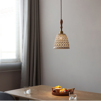 Hanglamp Entwined Glow - Geweven Keramiek-light decor-De Bazelaar