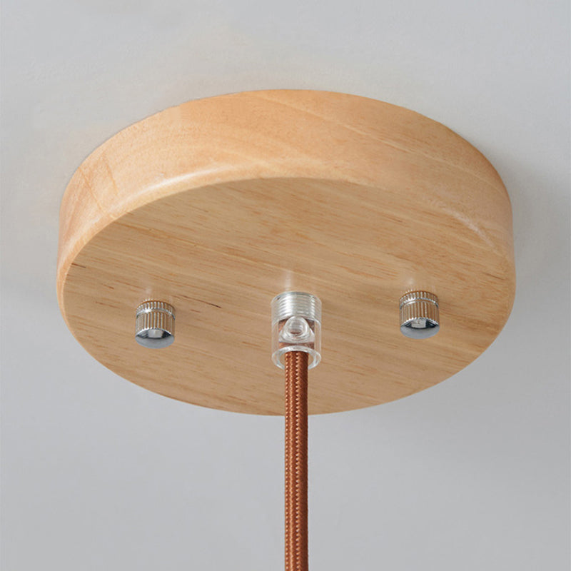 Vintage Houten LED Hanglamp – Warmte en Stijl voor Elk Interieur-lamp-De Bazelaar