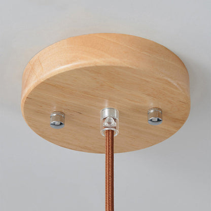 Vintage Houten LED Hanglamp – Warmte en Stijl voor Elk Interieur-lamp-De Bazelaar