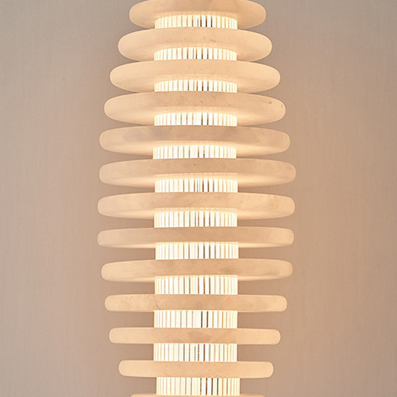 Scandinavische ronde LED hanglamp met koperen afwerking-light decor-De Bazelaar