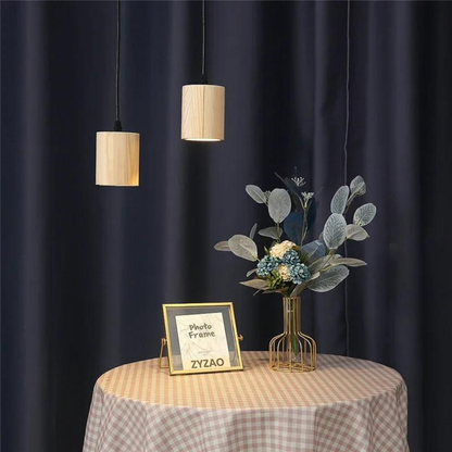Elegante Houten Cilinder Hanglamp-light decor-De Bazelaar