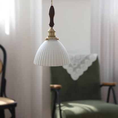 Vintage Keramische Hanglamp - The White Glow-light decor-De Bazelaar