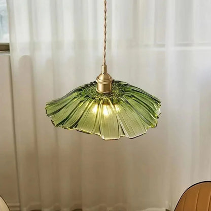 Vintage Lotus Glazen Hanglamp-light decor-De Bazelaar