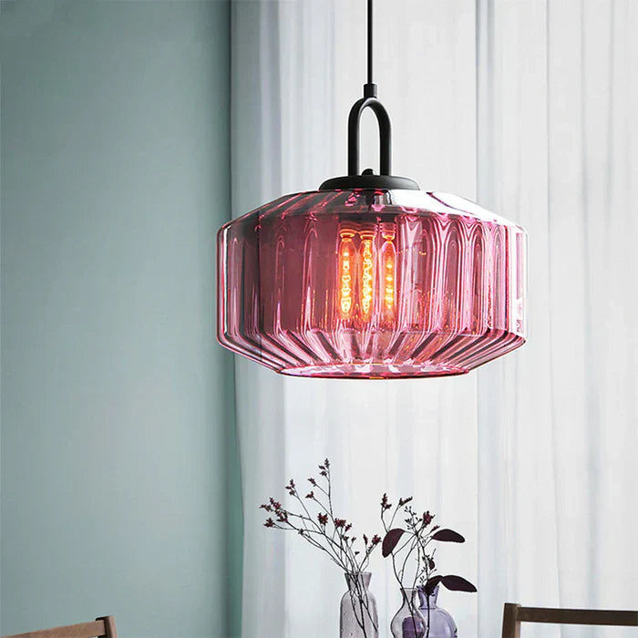 Retro Glazen Hanglamp in Nordic Loft-Stijl-light decor-De Bazelaar