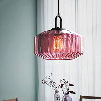 Retro Glazen Hanglamp in Nordic Loft-Stijl-light decor-De Bazelaar