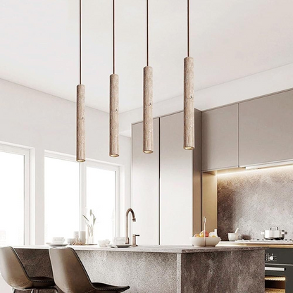Travertin Hanglamp - Luxe en Elegantie-light decor-De Bazelaar