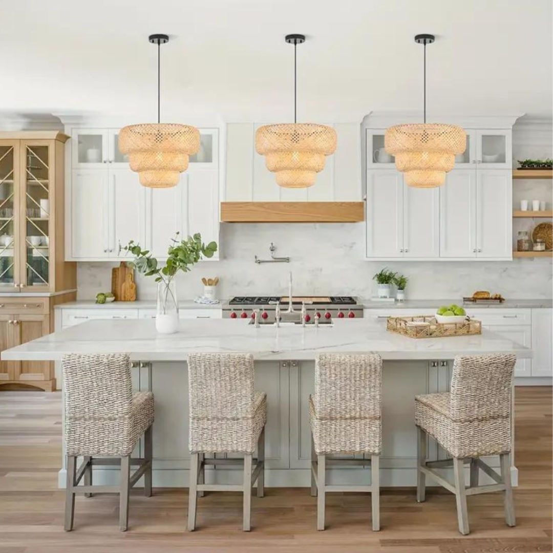 Boho Bamboe Kroonluchter – Stijlvolle Verlichting voor Elk Interieur