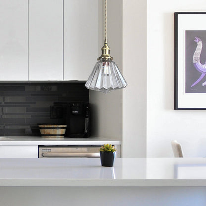 Moderne glazen diamant hanglamp-light decor-De Bazelaar