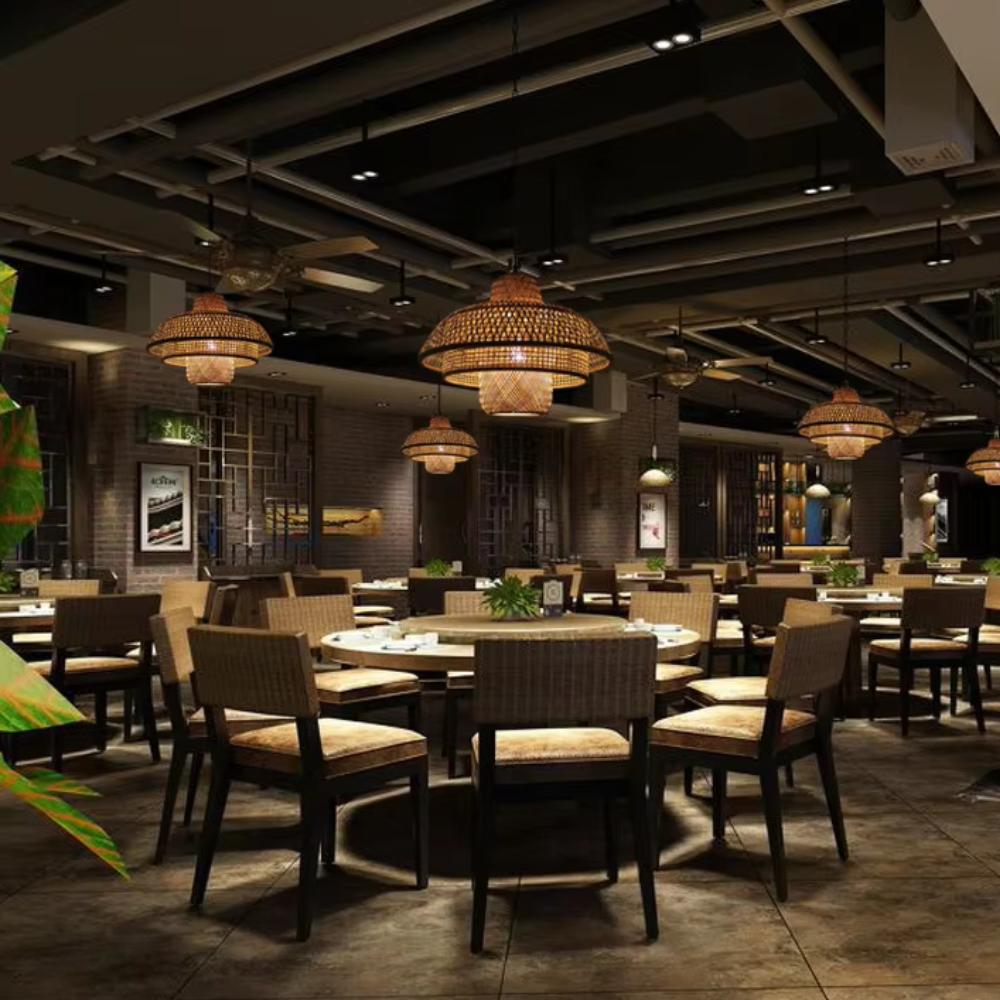 Hanglamp Melkweg – Art Deco Bamboe Design-light decor-De Bazelaar