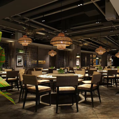 Hanglamp Melkweg – Art Deco Bamboe Design-light decor-De Bazelaar