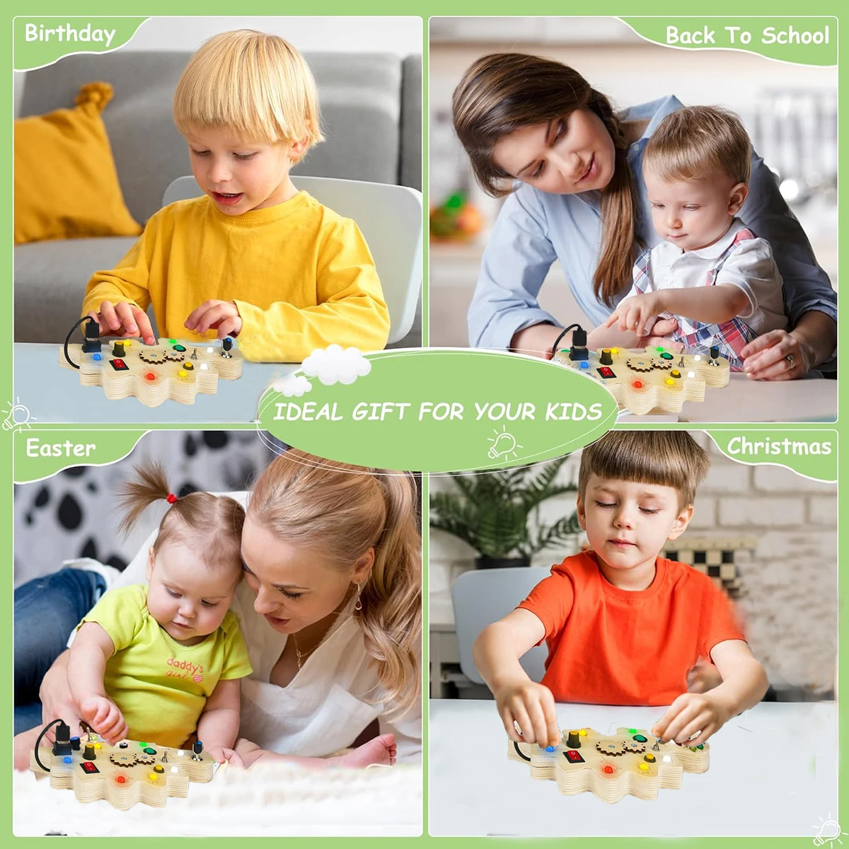 Creatief Dino Prikbord - Busy Board voor Peuters-Toys-De Bazelaar