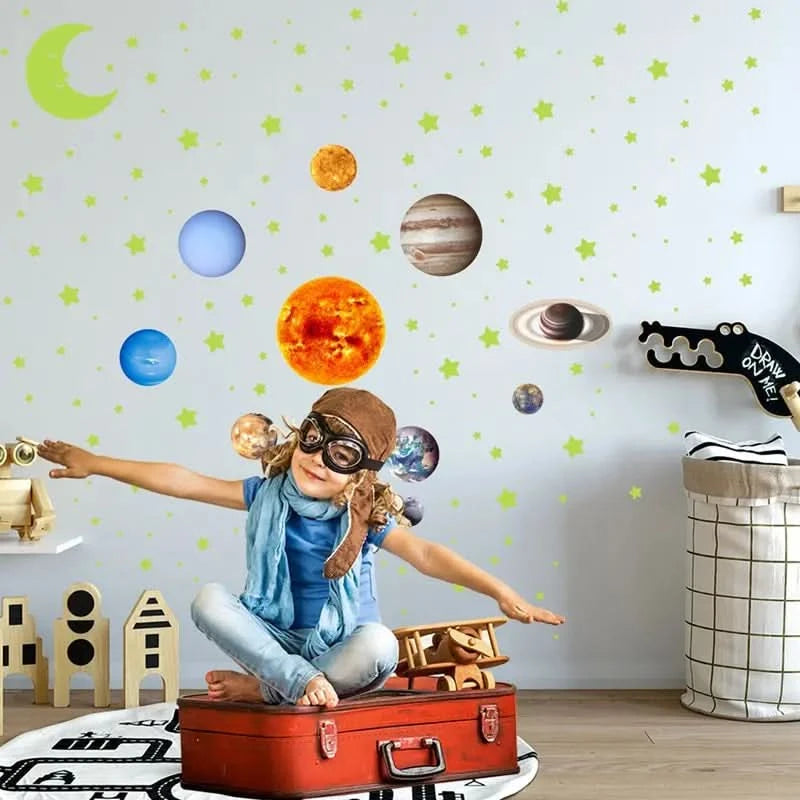 Lichtgevende Stickers | Negen Planeten