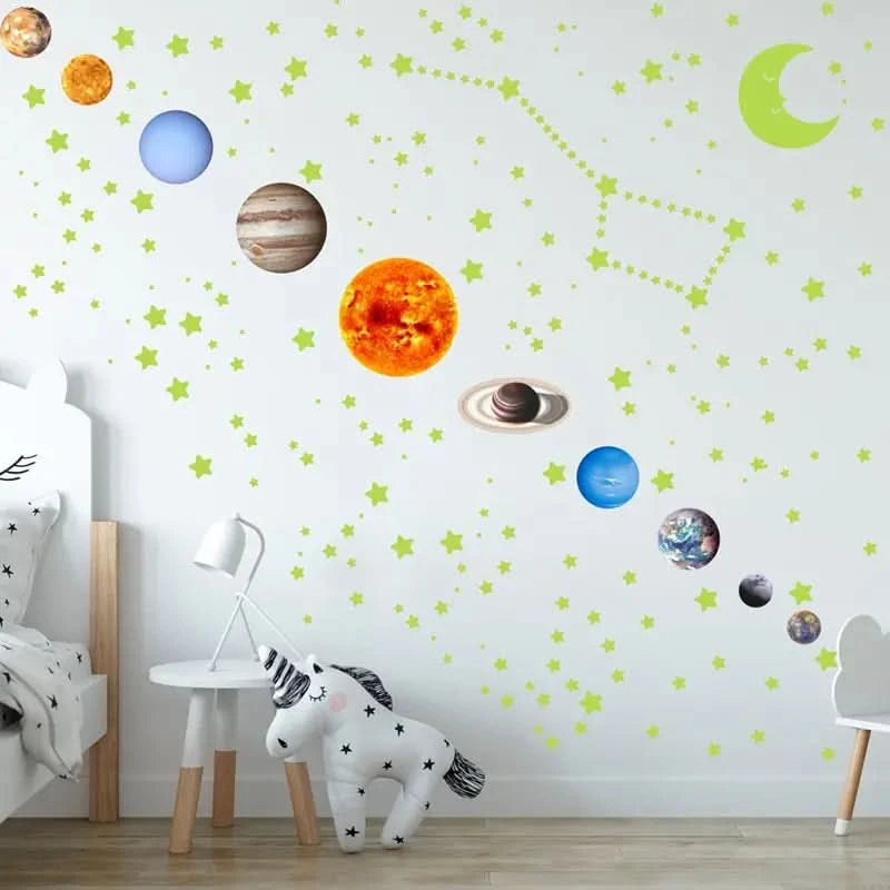 Lichtgevende Stickers | Negen Planeten