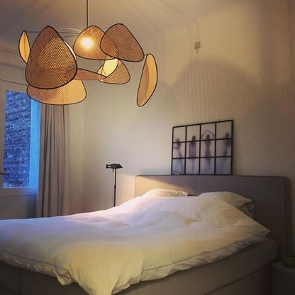 Bamboe Rattan Hanglamp - Duurzame Stijl voor Elk Interieur-light decor-De Bazelaar