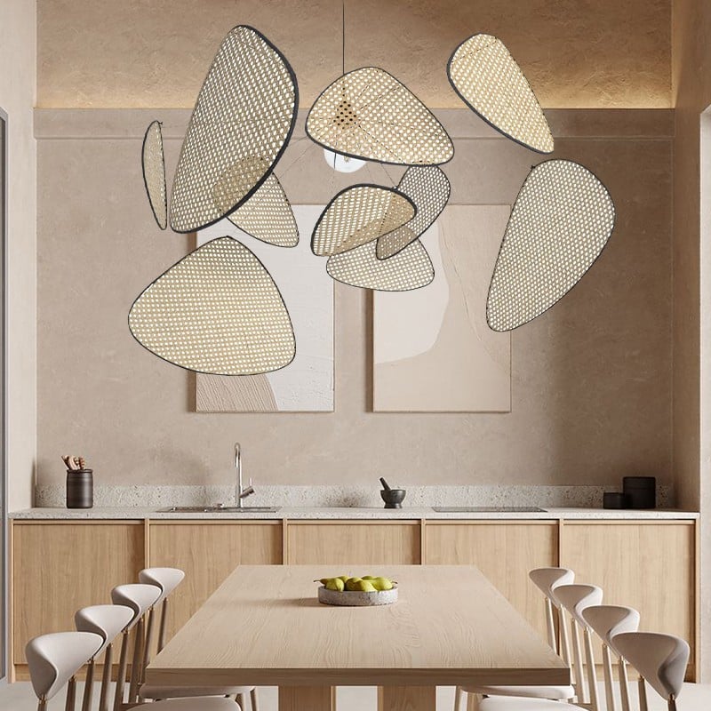 Bamboe Rattan Hanglamp - Duurzame Stijl voor Elk Interieur-light decor-De Bazelaar