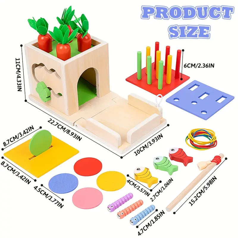 Creatieve 8-in-1 Montessori Speelset - Avontuurlijke Baby's - Leerzaam & Speels-Toys-De Bazelaar