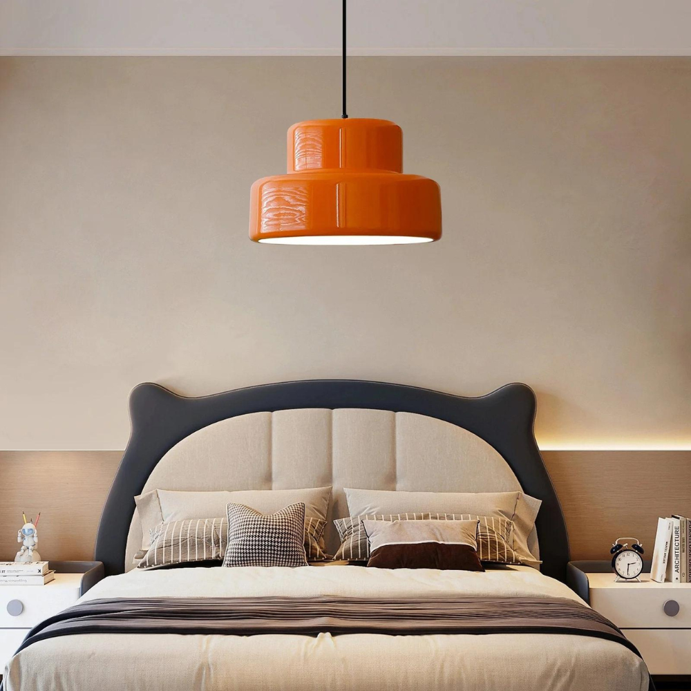 Retro Art Deco Hanglamp Orange Burst-light decor-De Bazelaar
