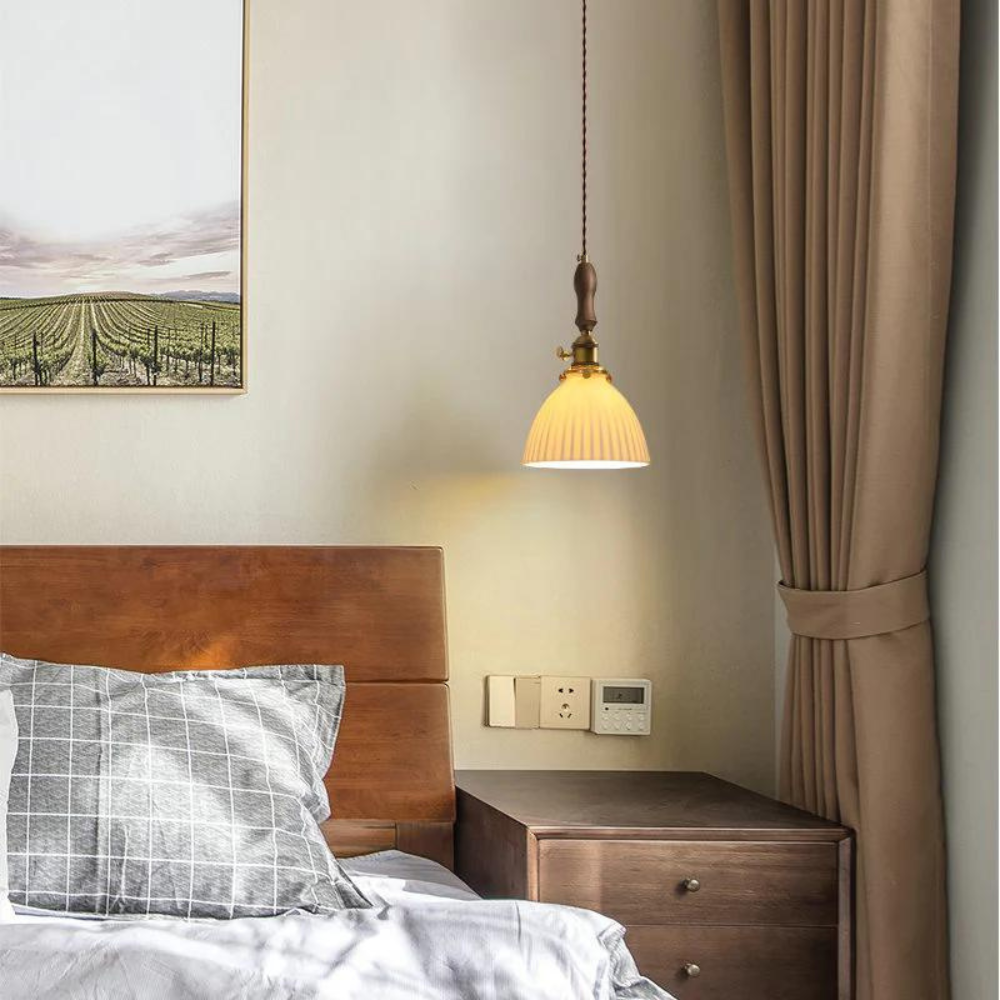 Vintage Keramische Hanglamp - The White Glow-light decor-De Bazelaar