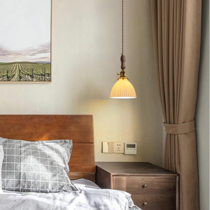 Vintage Keramische Hanglamp - The White Glow-light decor-De Bazelaar