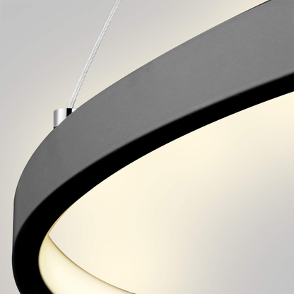 Elegante Cirkelformaat Hanglamp met Dimbare LED-light decor-De Bazelaar