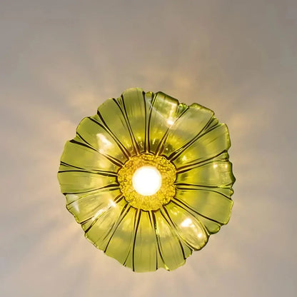 Vintage Lotus Glazen Hanglamp-light decor-De Bazelaar