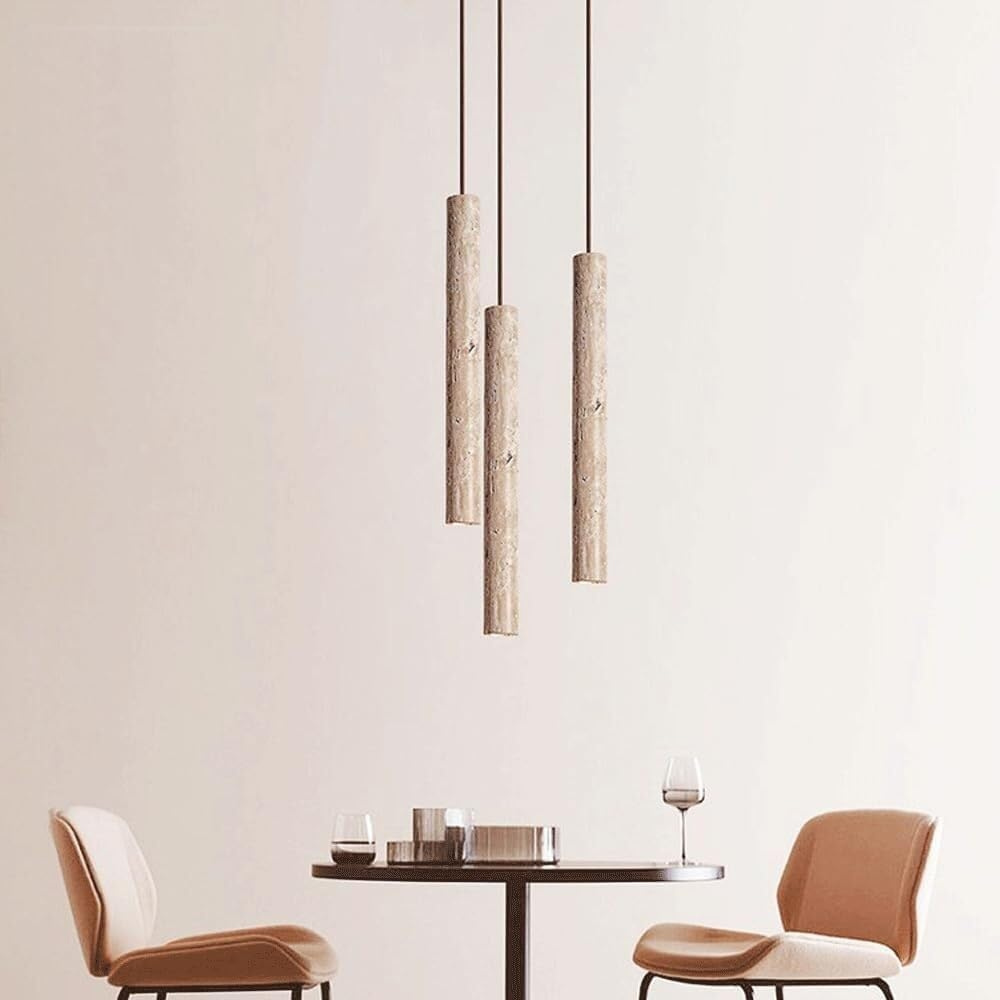 Travertin Hanglamp - Luxe en Elegantie-light decor-De Bazelaar