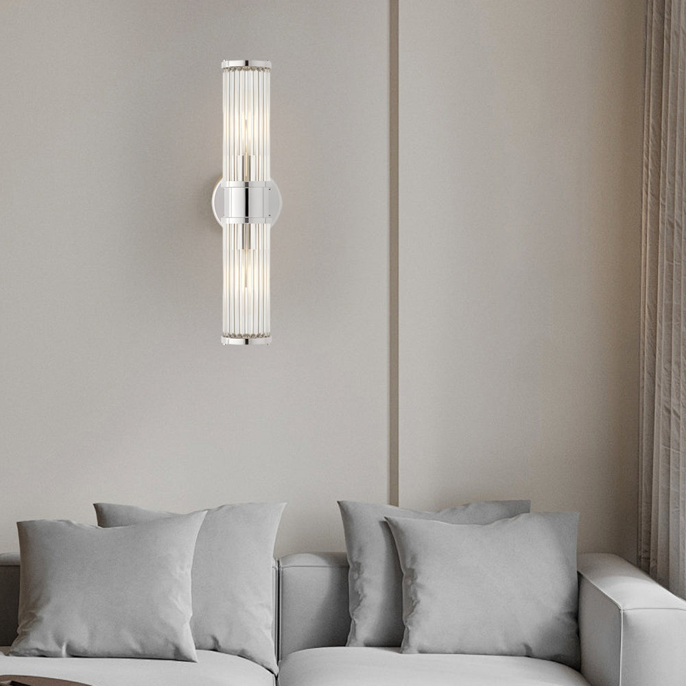 Moderne Wandlamp met Glazen Scherm-light decor-De Bazelaar