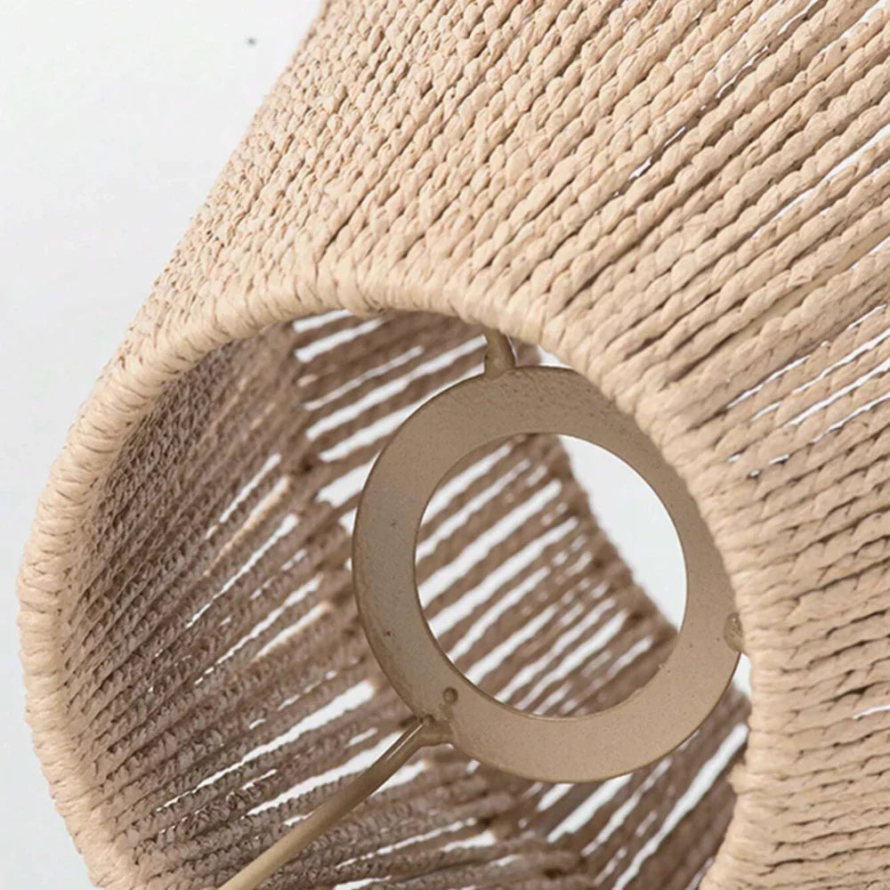 Handgemaakte Hanglamp van Papieren Touw-light decor-De Bazelaar