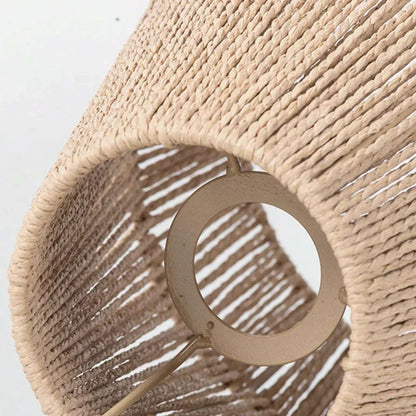 Handgemaakte Hanglamp van Papieren Touw-light decor-De Bazelaar