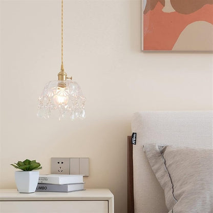 Retro Europese Glazen Hanglamp – Elegant en Tijdloos-light decor-De Bazelaar