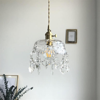 Retro Europese Glazen Hanglamp – Elegant en Tijdloos-light decor-De Bazelaar