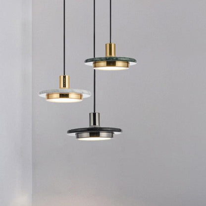 Elegante Moderne Hanglamp met Marmeren Afwerking-light decor-De Bazelaar