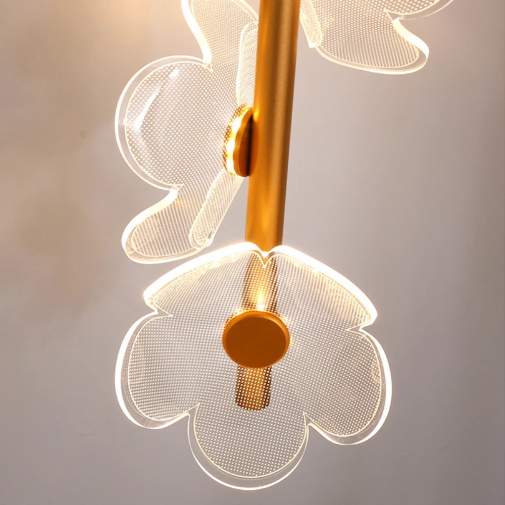 Elegante LED Hanglamp met Bloemdesign-light decor-De Bazelaar