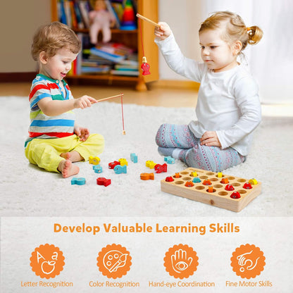 Betoverend Magnetisch Visspel - Educatief Speelplezier voor Peuters-Toys-De Bazelaar