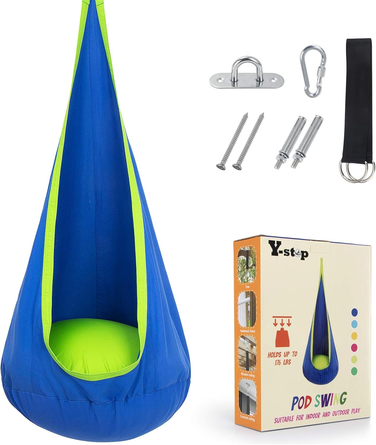 HangingJoy Kinderhangmat - Speelparadijs van Rust - Comfort en Creativiteit-Toys-De Bazelaar
