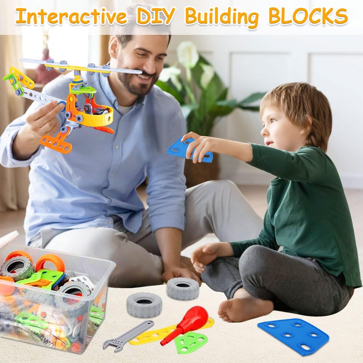 Bouwset voor Kinderen - Creatief Spelen - Ontwikkel Bouwvaardigheden-Educational Toys-De Bazelaar