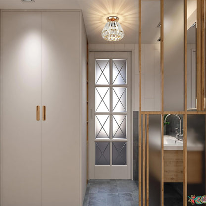 Luxe Kristallen Plafondlamp Nordic Design-light decor-De Bazelaar